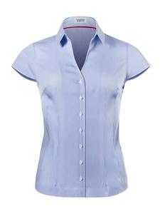 Блуза Vincenzo Boretti leicht tailliert, цвет blau/weiß