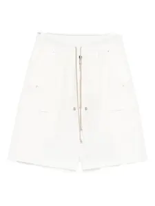 Шорты с карманами и кулиской Rick Owens, белый