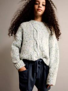 Детские шорты с завышенной талией Cata Stripe Mango, Navy