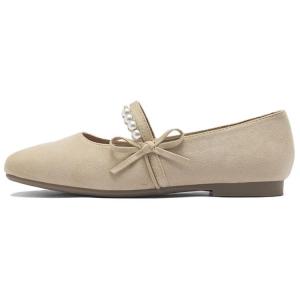 Туфли Мэри Джейн на массивном каблуке для женщин AGSDON, Apricot