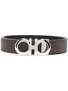 Ремень с логотипом Ferragamo, коричневый