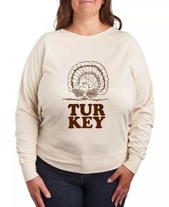 Плюс Размер Peanuts Turkey Графический пуловер Топ Hybrid Apparel, белый