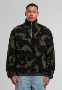 Флисовый джемпер PATTERN TROYER Urban Classics, оливковый