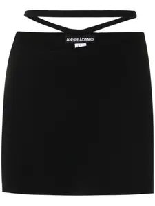 Юбка мини с поясом ANDREĀDAMO, черный