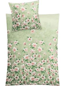 Сатиновое постельное белье Магнолия в цвете чертополох Kleine Wolke, 135 x 200 + 80 x 80 см