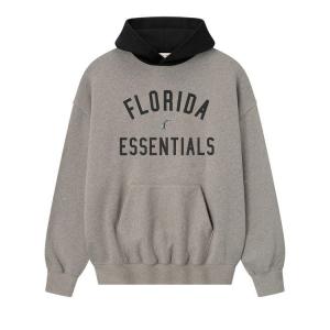 Худи Fear of God Essentials Marlins Sport Hoodie, Concrete Heather/Blk