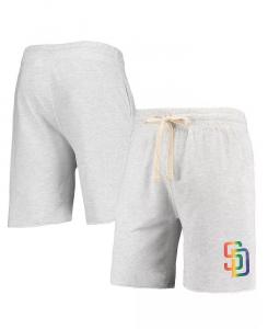Мужские шорты из овсяной ткани San Diego Padres Mainstream Logo Terry Tri-Blend Concepts Sport