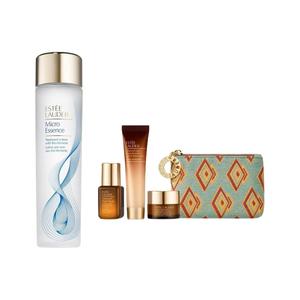 Набор для ухода за кожей YASHILANDAI Micro Essence Lotion: увлажняющий лосьон 5 мл + 7 мл + 15 мл + 200 мл + косметичка Estee Lauder, 5ml+7ml+15ml+200ml+makeup bag