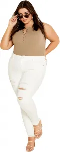 City Chic Women's Plus Size Jean - Asha Wild Rose
