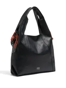 Большая кожаная сумка-мешок Paper через плечо Bimba Y Lola, черный