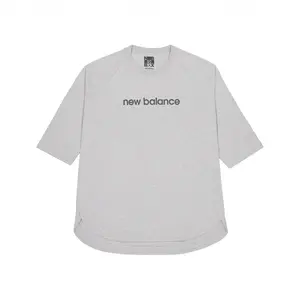 Футболка унисекс спортивная серая New Balance, серый