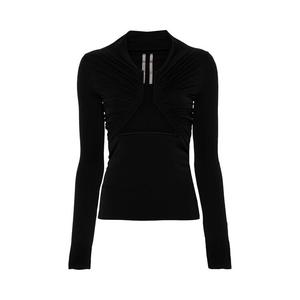 Футболка Rick Owens Long-Sleeve Prong Tee, черный