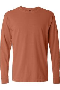 Футболка Comfort Colors Garment-Dyed Heavyweight с длинным рукавом, цвет yam