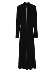Платье миди на молнии с высоким воротником Eric Bompard, черный