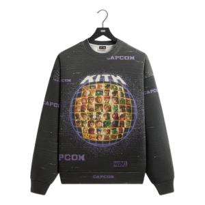 Kith x Marvel vs. Capcom Character Select Vintage Nelson Crewneck 'Black'