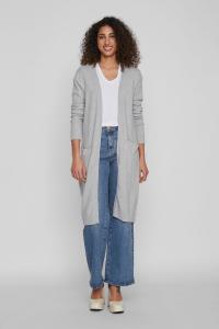 Длинный легкий кардиган Vila, серый
