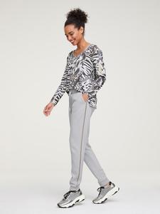 Рубашка с длинными рукавами светло-серо-белого цвета Heine