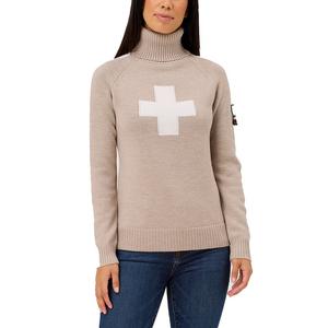 Свитер с высоким воротником Krimson Klover Женева (женский), Oat