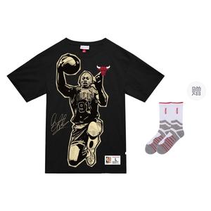 Mitchell Ness Футболка Mitchell & Ness SU25 100% Cotton мужская Black