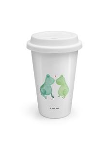 Mr. & Mrs. Panda Термокружка «Любовь к лягушкам» без надписи, белого цвета