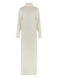 Платье с длинными рукавами P.A.R.O.S.H., белый
