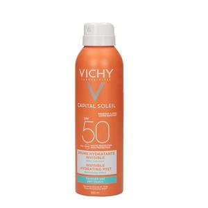 Солнцезащитный спрей capital soleil capital soleil brume hydratante invisible spf50 Vichy, объем 200 мл