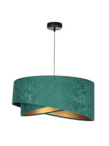 Подвесной светильник Ø 50 x (T)102 см черного, бутылочно-зеленого и золотого цветов Licht-Erlebnisse