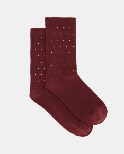Женские носки в горошек Énfasis, бордовый