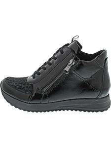 WALDLÄUFER Черные ботильоны H-Vicky на шнуровке