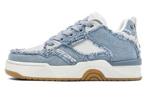 Низкие скейтерские кроссовки мужские бело-голубые Dickies