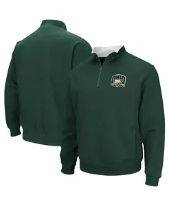Толстовка Men's Ohio Bobcats Tortugas Logo Quarter-Zip Jacket Colosseum, зеленый