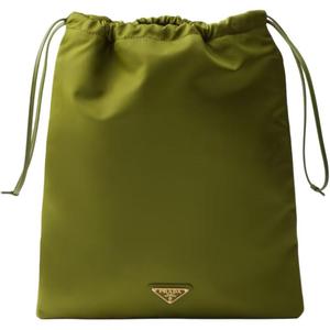 PRADA Переработанный нейлоновый дорожный чехол для хранения женский цвет плющ