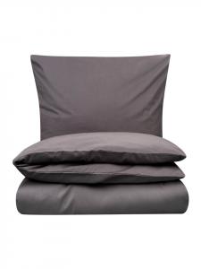 Комплект постельного белья из перкаля Style MAJULI в цвете базальтовый серый MELA, 135 x 200 + 80 x 80 см