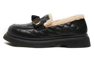 Лоферы женские низкие черный Joy&Mario