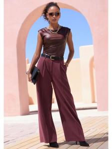 LASCANA Бордовые брюки от костюма