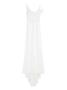 Платье макси Ghiglia с драпировкой Max Mara, белый