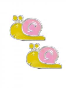 Schmuck23 Серебряные серьги 925 пробы в форме улитки, 0,7 см x 0,8 см