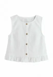 Жилет без рукавов стандартного кроя Next, White