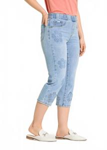 Капри на резинке в средне-синем цвете FDJ