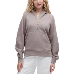 Свитшот серии Scuba для женщин Lululemon, серебристо-серый/золотой