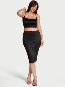 Комплект Sosleek с бюстгальтером-бралеттом и юбкой-трубой Victoria'S Secret, black