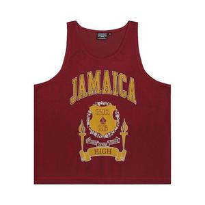 Топ Denim Tears x Stussy Jamaica High Gym Tank, Cardinal