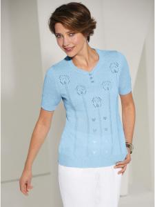 Свитер с V-образным вырезом синего цвета WITT WEIDEN