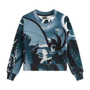 Толстовка Kith Kids x Batman And Robin Nelson Crewneck Black, разноцветный