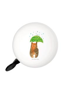 Mr. & Mrs. Panda Велосипедный звонок, зонтик с изображением медведя, без слов, в белом цвете