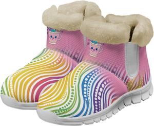 Psesaysky Женские зимние ботинки с белой подошвой, мини-ботинки с теплой меховой подкладкой, уличная обувь, удобные ботильоны, зимние ботинки