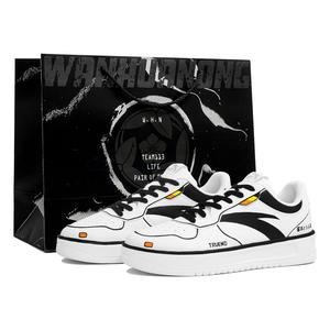 ANTA Нескользящие износостойкие низкие кроссовки для скейтбординга унисекс, черные, белые