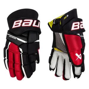 BAUER Перчатки для хоккея с шайбой Model 23, Youth 12-Inch, черно-красные