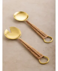 Салатные официанты Хельсинки Gauri Kohli, сосново-коричневый/матово-золотой