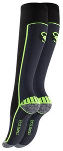 Носки Stark Soul Damen Sport Kompressionsstrümpfe, цвет Schwarz Neon Gelb